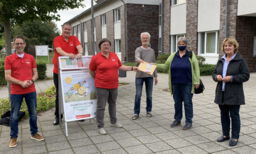 v.l.: Willi van Beek (SPD), Oliver Birkhahn (SPD), Karin Wilhelm (SPD), Ludger Wittenhorst (BUND Kreisgruppe Kleve) Monika Hertel (NABU Kreis Kleve) und Bürgermeisterkandidatin Dr. Ursula Pitzner (parteilos)